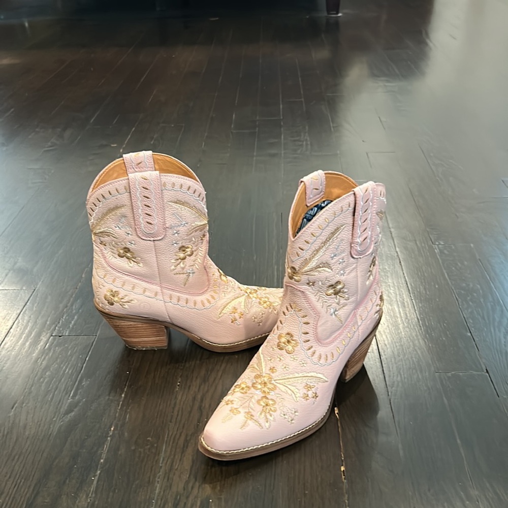 Dingo Primrose leather Cowboy Boots size 7.5 US - Picture 9 of 12